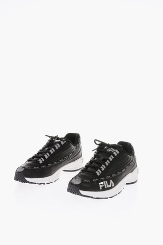 sneakers basse DSTR97 L in pelle con banda logata