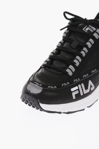 sneakers basse DSTR97 L in pelle con banda logata