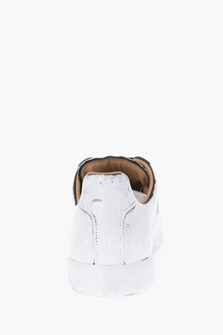MM22 sneakers in pelle con effetto vernice