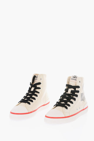 canvas BENKEEN high-top sneakers with contrasting laces