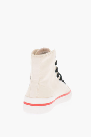 canvas BENKEEN high-top sneakers with contrasting laces
