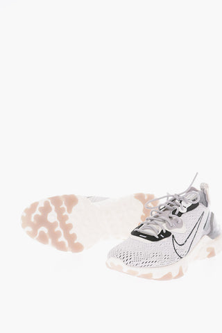 openwork REACT VISION low-top sneakers with suede Overlays