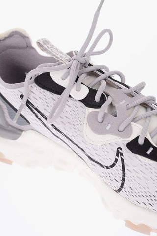 openwork REACT VISION low-top sneakers with suede Overlays