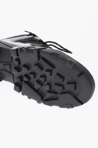 MCQ openwork leather details high-top sneakers