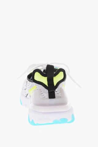 Sneakers basse REACT VISION openwork con sovrapposizioni in suede