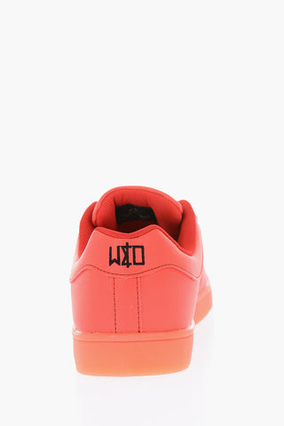 Sneakers in ecopelle con suola led 