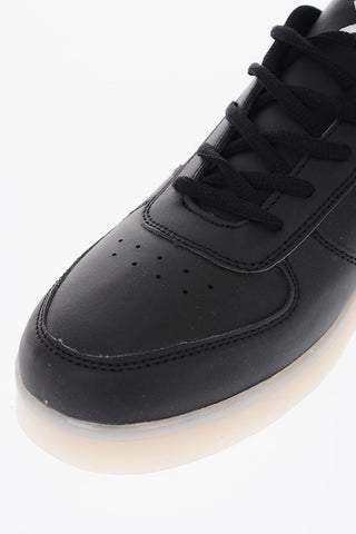 Sneakers in ecopelle con suola led 