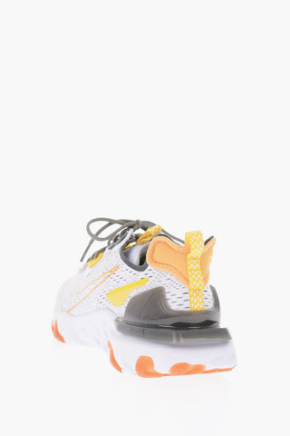Sneakers basse REACT VISION openwork con sovrapposizioni in suede