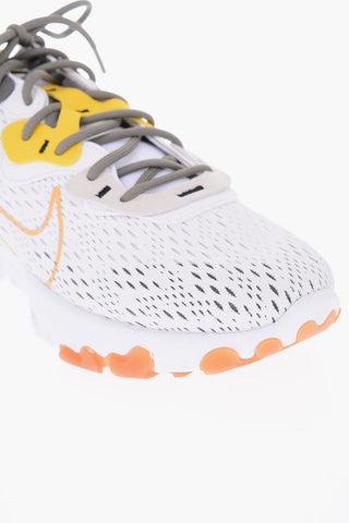 Sneakers basse REACT VISION openwork con sovrapposizioni in suede