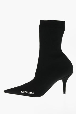 Recycled fabric Sock Booties with Side Lettering Logo 8,5 cm