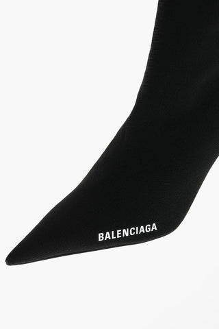 Recycled fabric Sock Booties with Side Lettering Logo 8,5 cm