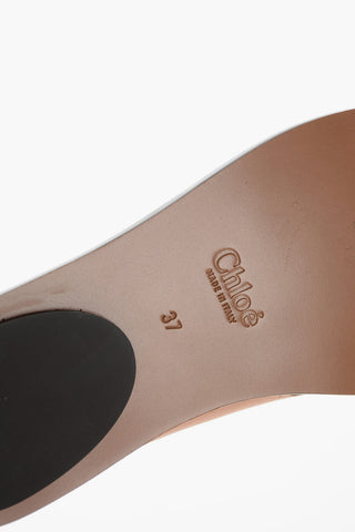 Leather Criss-crossed LAUREN Slides