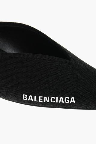 Mules in Tessuto Riciclato con Logo Laterale 4,5 cm