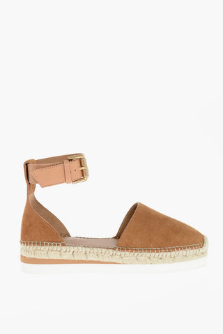 SEE BY Suede Leather SUNSET Sandals with Roped Wedges 3,5 cm