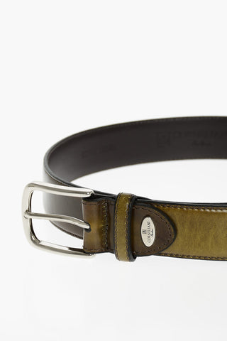 Leather Logoed Belt