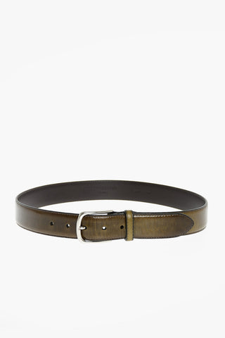 Leather Logoed Belt