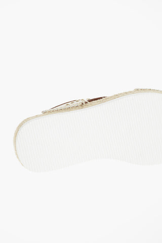 SEE BY Studded Leather Criss Cross Slippers