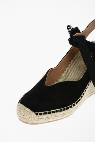 Esapdrillas Slingback in Suede con Zeppa 8cm