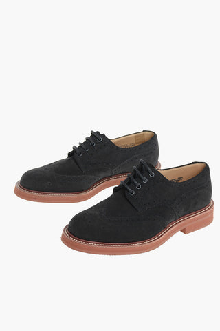 Rubber Sole Suede TOULSTON Brogue Derby Shoes