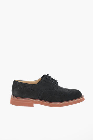Rubber Sole Suede TOULSTON Brogue Derby Shoes