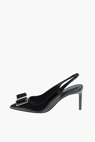 Patent Slingbacks ZAHIR 70 with Decorative Bow 7 cm