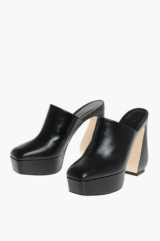 SI Mules in Nappa con Plateau 13,5 cm