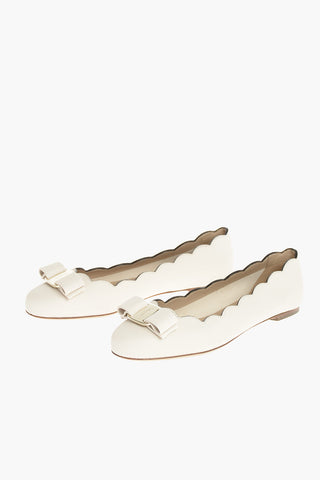 Leather Ballet Flats VARINA SHE with Decorative Bow