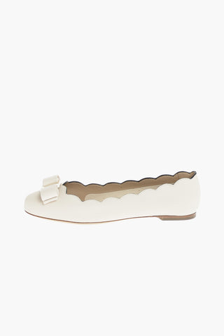 Leather Ballet Flats VARINA SHE with Decorative Bow