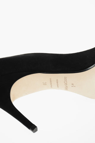 SR1 Suede Pumps ROYAL with Rhinestoned Detail 9,5 cm