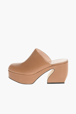 SI Mules in Nappa con Plateau 9,5 cm