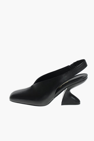 Leather Slingbacks SLOANE 85 with Sculptured Heel 8,5 cm