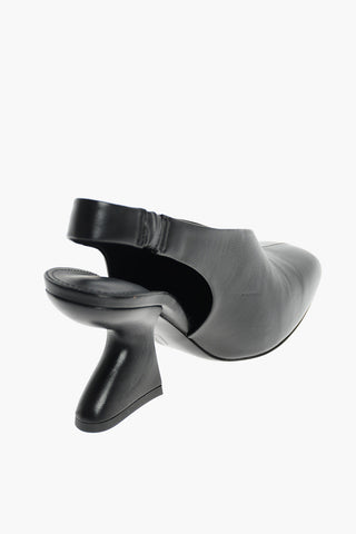 Leather Slingbacks SLOANE 85 with Sculptured Heel 8,5 cm