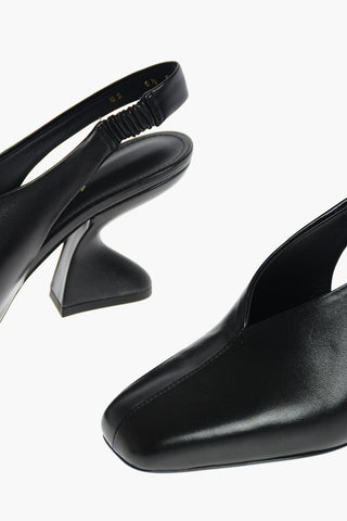 Leather Slingbacks SLOANE 85 with Sculptured Heel 8,5 cm