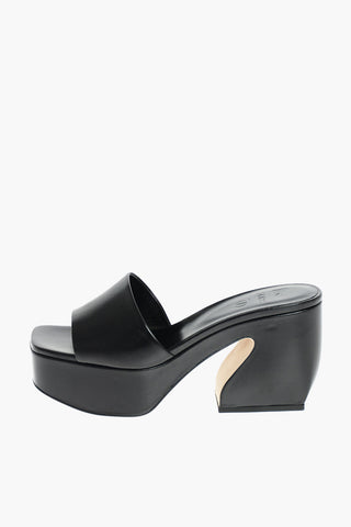 SI Mules in Nappa con Plateau 9,5 cm