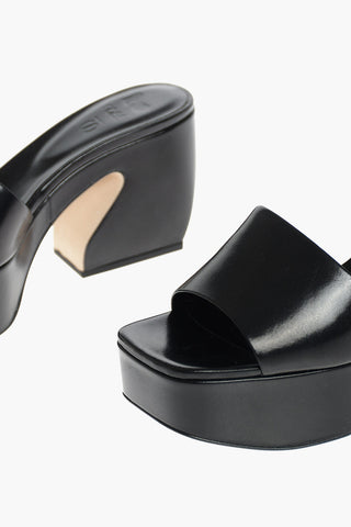 SI Mules in Nappa con Plateau 9,5 cm