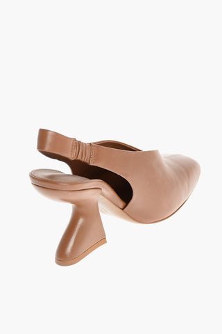 Soft Leather Slingbacks SLOANE 85 with Sculptured Heel 8,5 cm