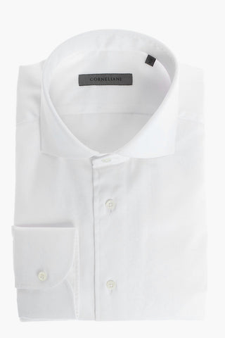 camicia in popeline collo francese