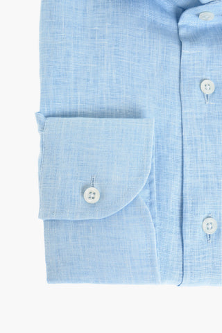 camicia in lino collo francese