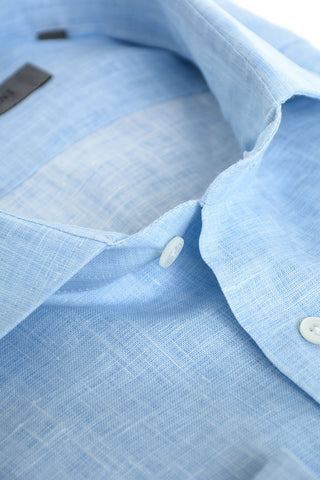 camicia in lino collo francese