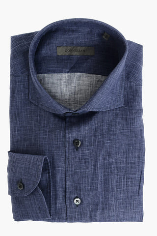 solid color flax shirt