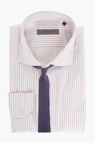 camicia awning striped popeline collo francese