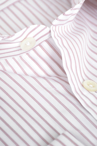 camicia awning striped popeline collo francese