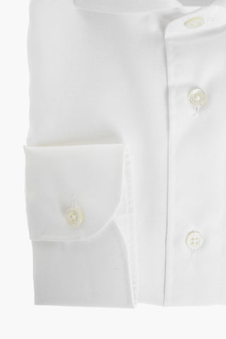 solid color spread collar shirt