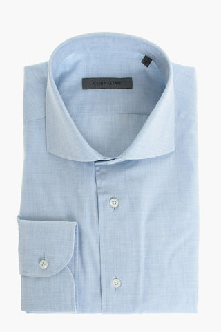 popeline spread collar shirt