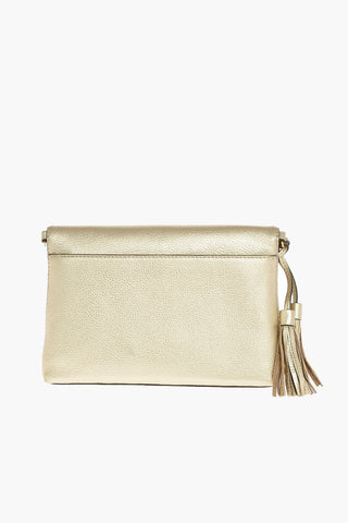 Clutch McGRAW METALLIC in Pelle Lamè con Nappine