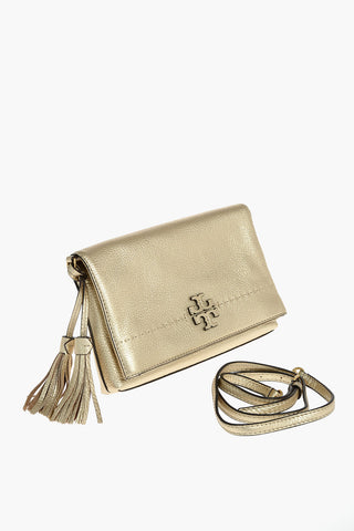Clutch McGRAW METALLIC in Pelle Lamè con Nappine