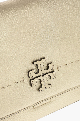Clutch McGRAW METALLIC in Pelle Lamè con Nappine