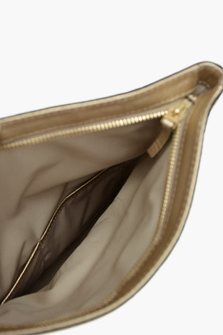 Clutch McGRAW METALLIC in Pelle Lamè con Nappine
