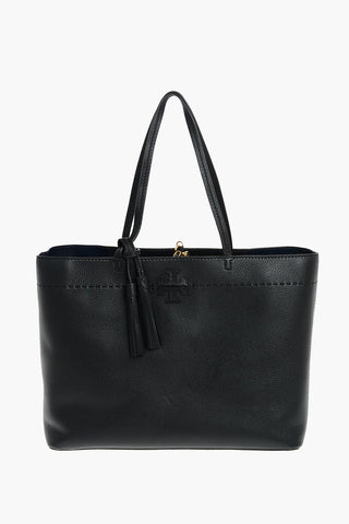 Tassel McGRAW Textured Leather Tote Bag