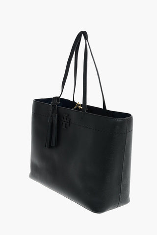 Tassel McGRAW Textured Leather Tote Bag